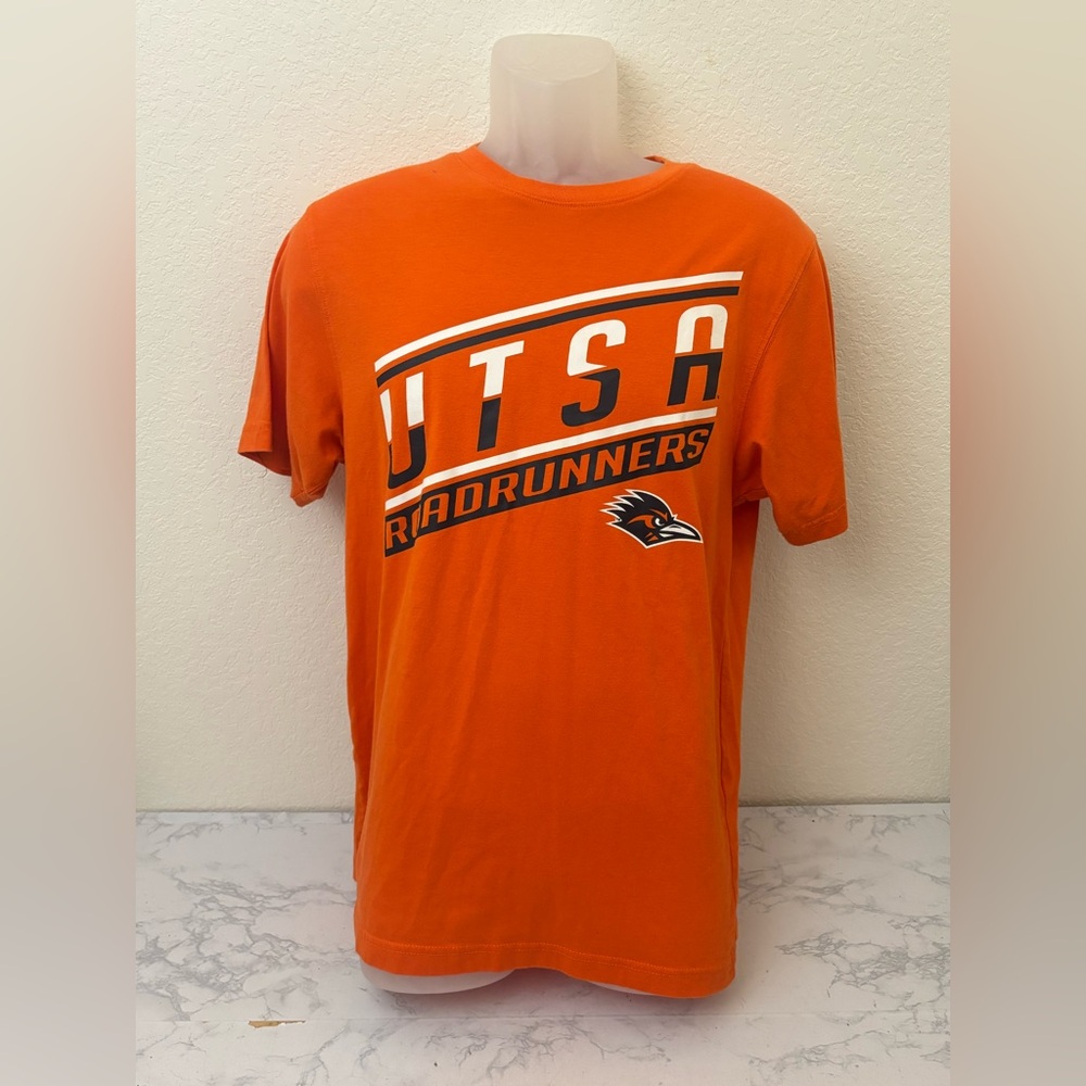 UTSA San Antonio Roadrunners T-Shirt Mens M Orange Stadium Athletics Tee